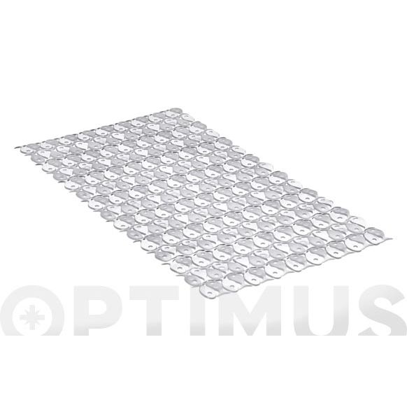 ALFOMBRA BAÑO 36X70 BLANCA PVC VENTOSAS