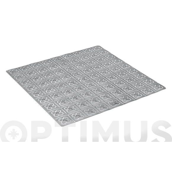 ALFOMBRA BAÑO ANTIDESLIZANTE CON VENTOSAS BCN 54 X 54 CM ANTRACIATA