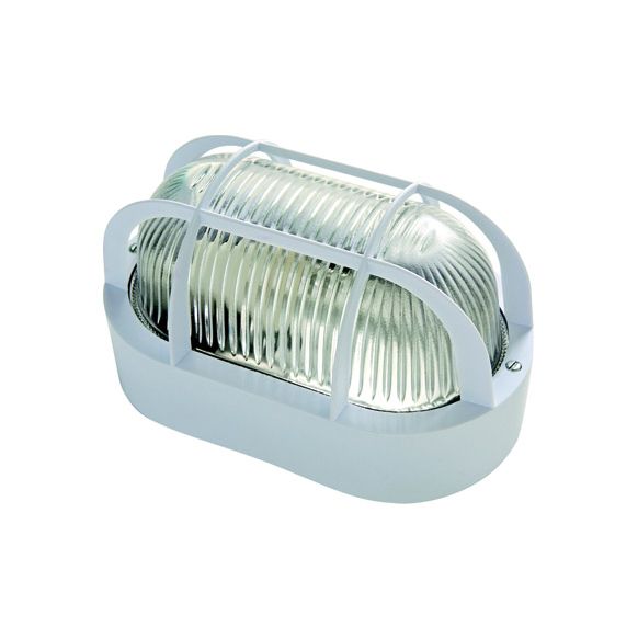 Aplique oval E-27 60W Blanco