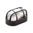 Aplique oval E-27 60W Negro